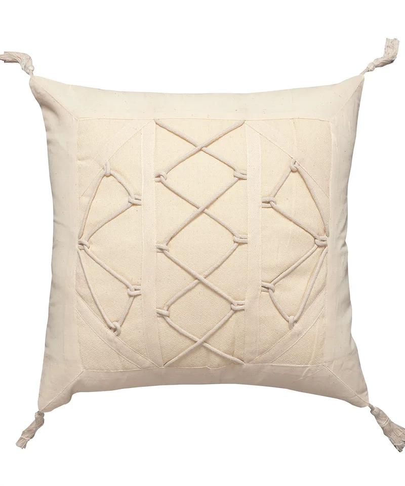 Μαξιλαροθήκη Διακόσμησης Silk Fashion Κορδόνι3 45x45