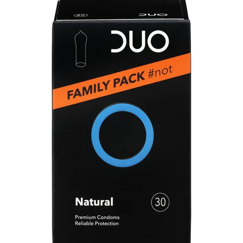 Duo Natural Premium Condoms Value Pack Φυσικό Προφυλακτικό για να Νιώθετε Ασφαλής σε Κάθε Περίσταση 30 Τεμάχια