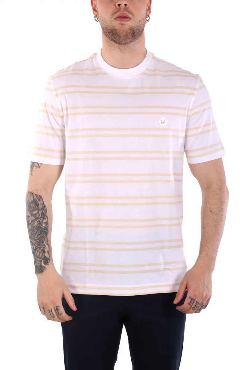 BOSS T-SHIRT C-TAUT 01 ΛΕΥΚΟ-ΜΠΕΖ