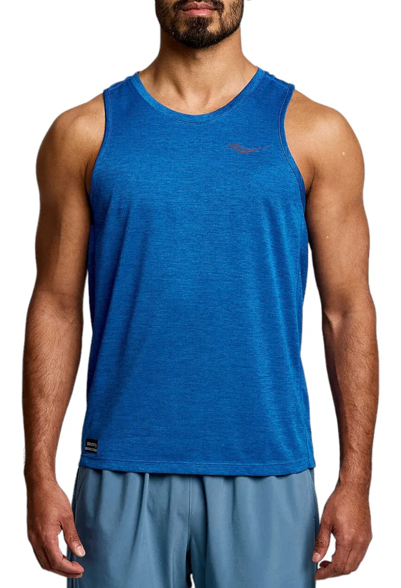 Μπλούζα Αμάνικη Saucony Stopwatch Singlet SAM800277-SBH Ανδρικό