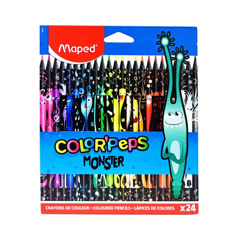 Ξυλομπογιές Maped Color'Peps Monsters Σετ 24 Τεμ 862624