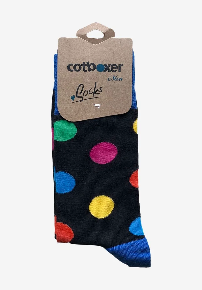 ΚΑΛΤΣΕΣ ΑΝΔΡΙΚΕΣ COTBOXER COLOURFUL DOTS ΟΝΕ ΣΙΖΕ 40-46