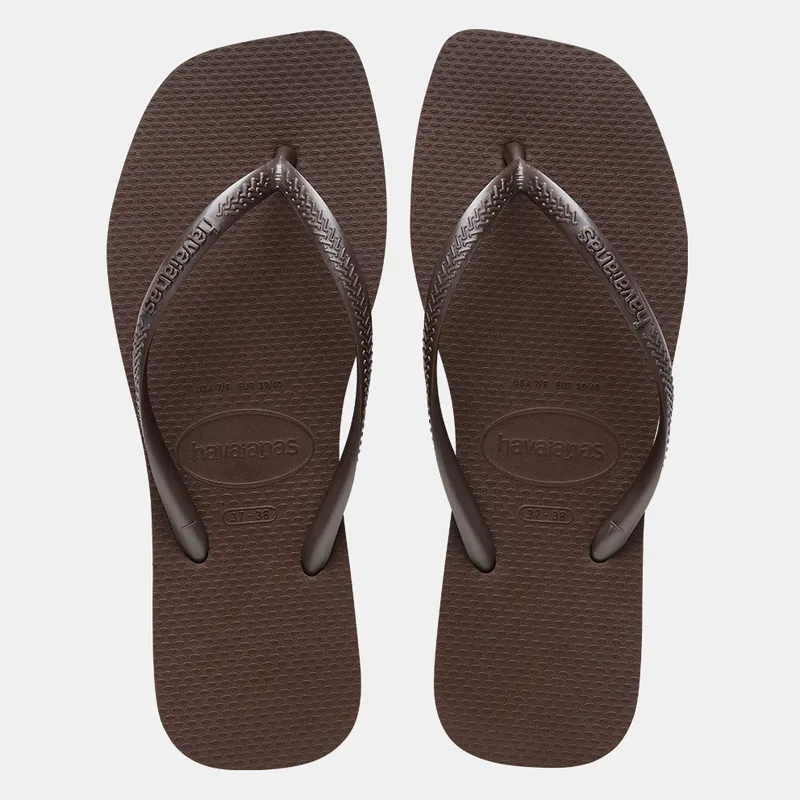 HAVAIANAS ΓΥΝΑΙΚΕΙΑ ΣΑΓΙΟΝΑΡΑ HAV. SQUARE 4148301 00727 DARK BROWN