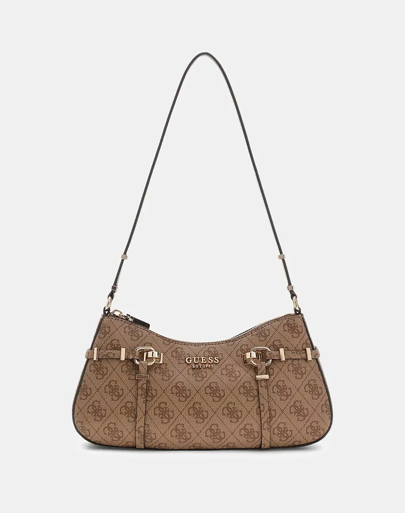 GUESS LEONA LOGO SHOULDER BAG ΤΣΑΝΤΑ ΓΥΝΑΙΚΕΙΟ HWSG9917180-LTL Cappuccino