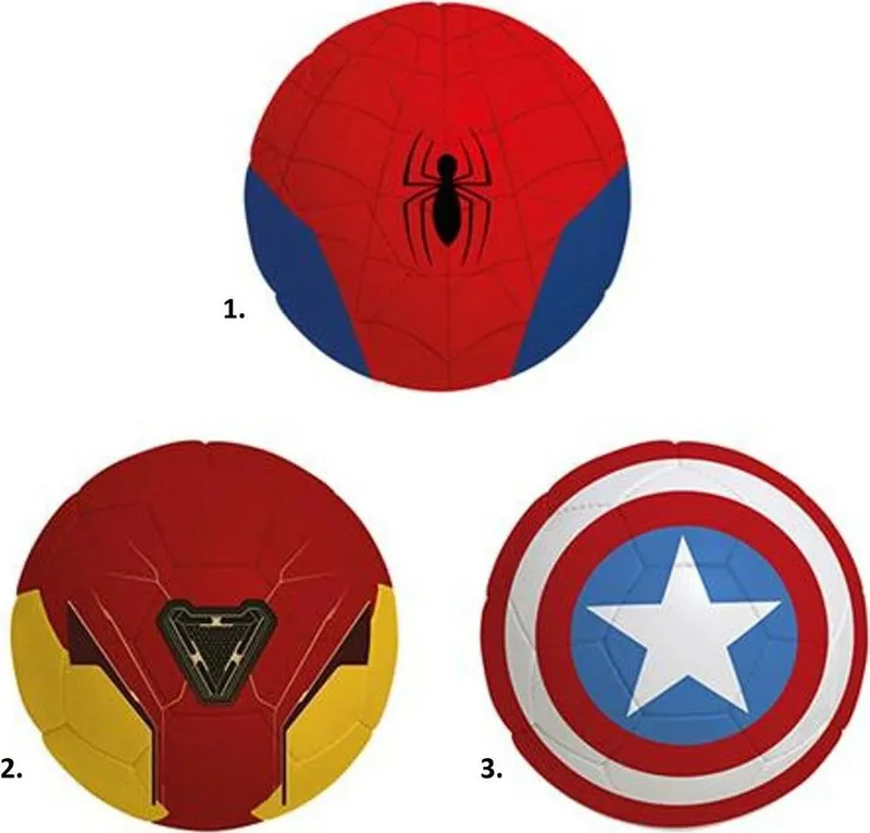ΔΕΡΜΑΤΙΝΗ ΜΠAΛΑ ΠΟΔΟΣΦΑΙΡΟΥ 220MM MARVEL 3 ΣΧΕΔΙΑ 300-330GR