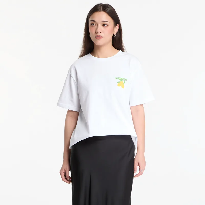 T-shirt Urbanc Classics Limona Vibes Tee White S