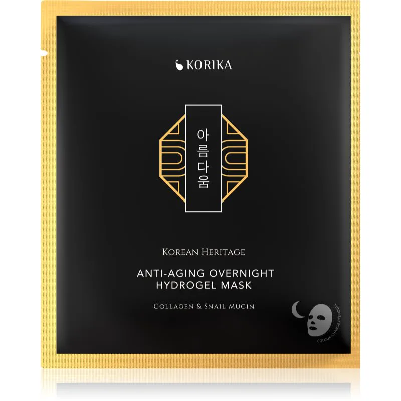 KORIKA Korean Heritage Collagen & Snail Mucin μάσκα υδρογέλης ενάντια στη γήρανση 34 γρ