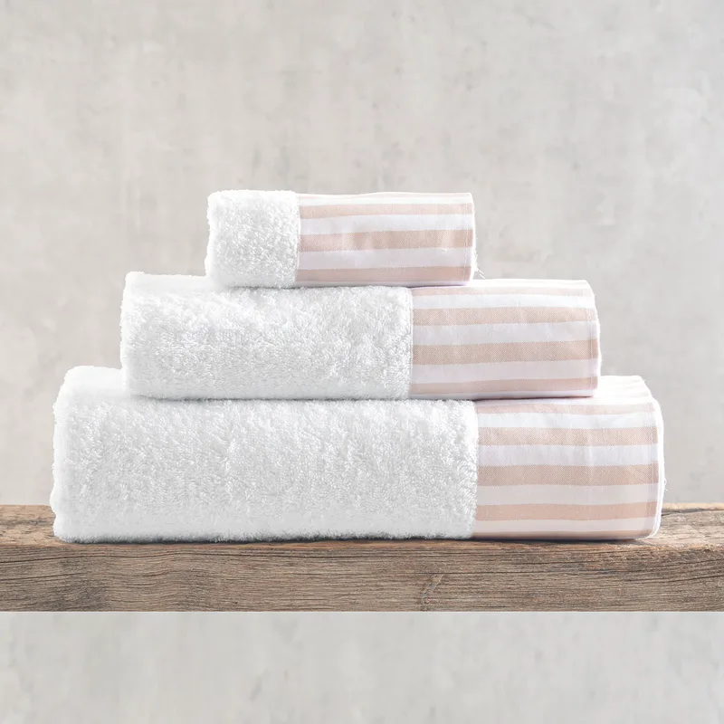 Σετ πετσέτες 3 τεμ. (ΣΕ ΣΑΚΟΥΛΑ) ELOISE BEIGE, RYTHMOS HOME