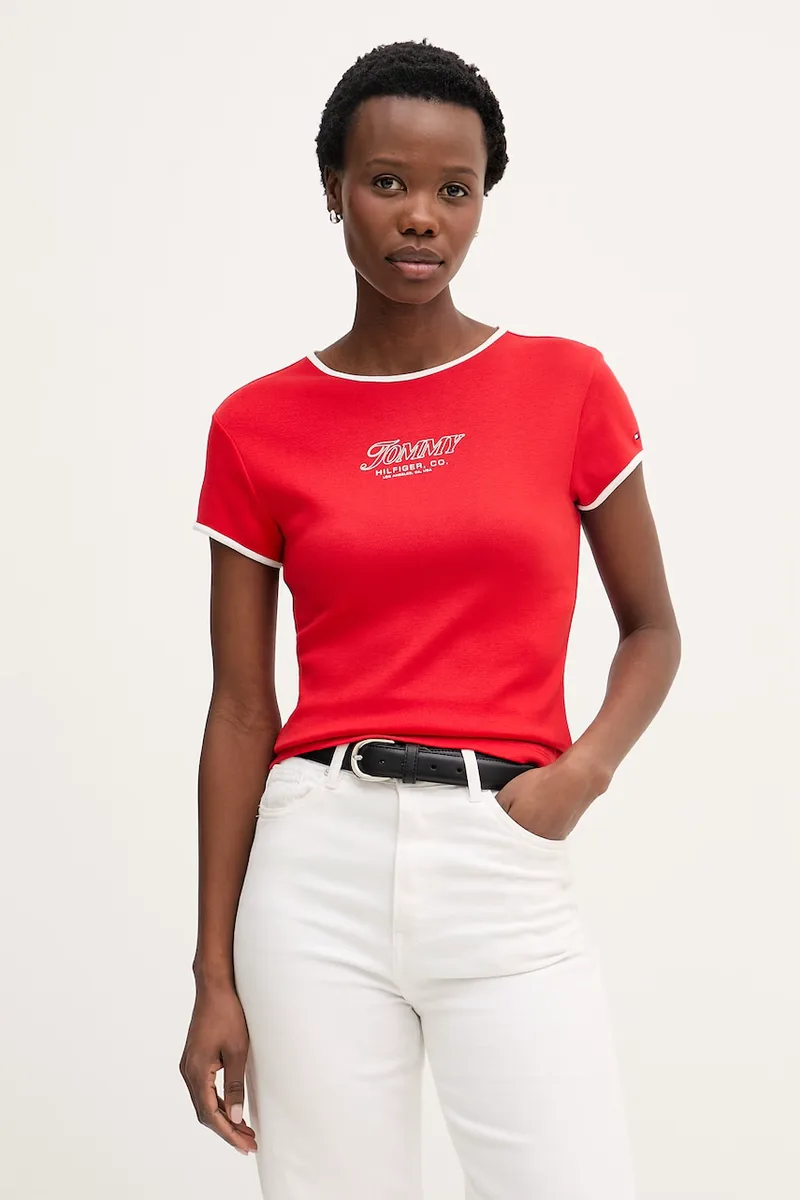 Tommy Hilfiger T-shirt γυναικείο βαμβακερό