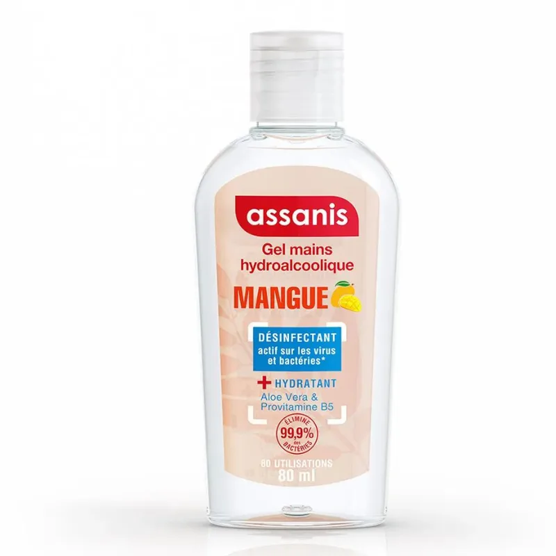 Assanis Pocket Scented Mango hydroalcoholic hand gel 80ml