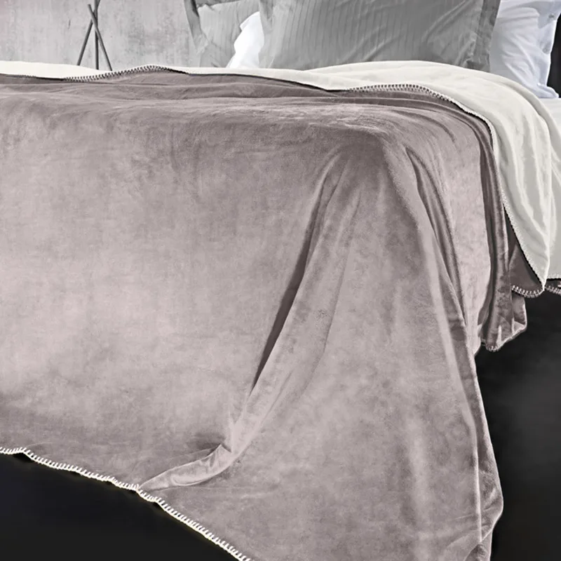 Κουβέρτα Fleece Μονή 160X220 Guy Laroche Velvent Melanze (160x220)