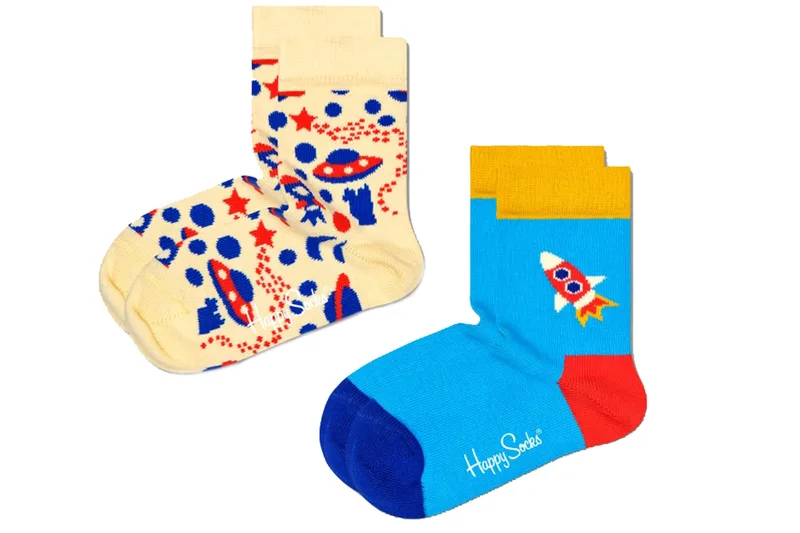 Κάλτσες Happy Socks 2-Pack Kids Into Space KISP02-2200-1000 Unisex Παιδικό