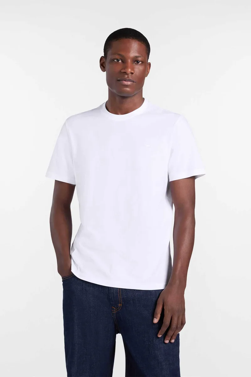 Harmont & Blaine ανδρικό T-shirt με λογότυπο Regular Fit - IRQ400021055 Λευκό