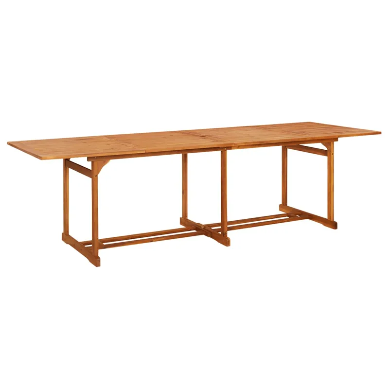 vidaXL Τραπεζαρία Κήπου 280 x 90 x 75 εκ. από Μασίφ Ξύλο Ακακίας