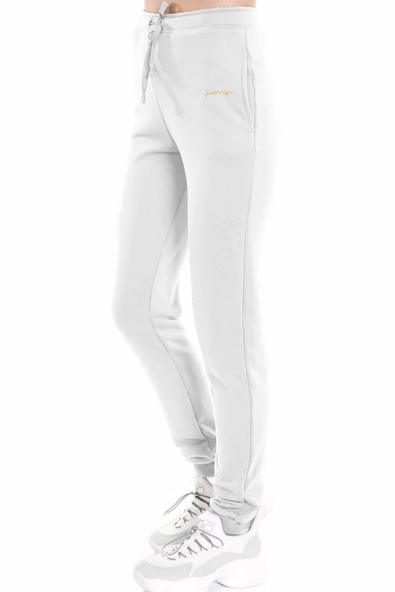 Παντελόνι Υφασμάτινο Kendal + Kylie Basic KKW3701701-OFF WHITE Γυναικείο