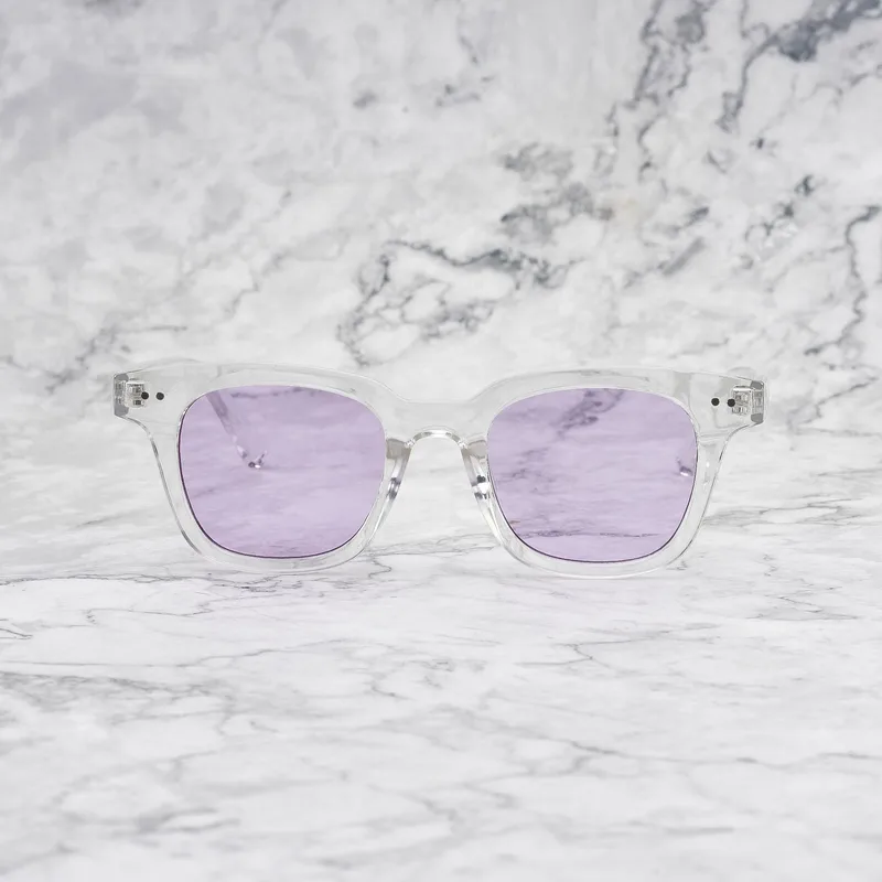 WILLIAM Tinted Sunglasses | Clear | Purple Shades | Explicit Poets Sunglasses