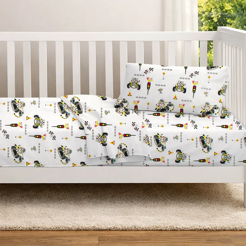 Παπλωματοθήκη Κούνιας 120x160 Dimcol Animal Grand Prix 590 Olive