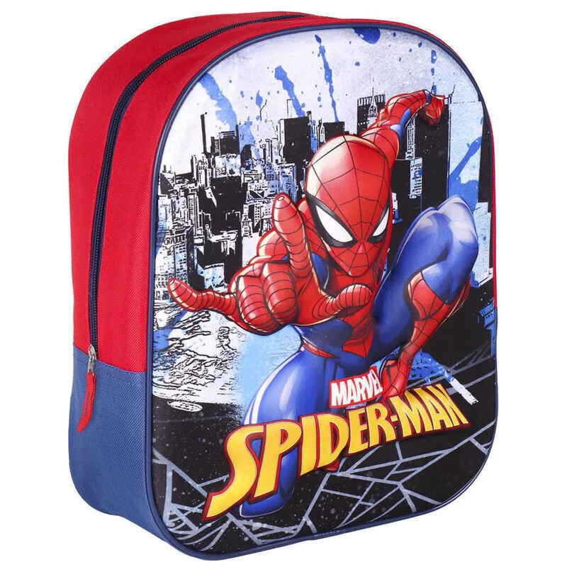 Spiderman 3D Σχολική Τσάντα Πλάτης Δημοτικού Μπλε 31 x 25 x 10 cm Πολύχρωμο