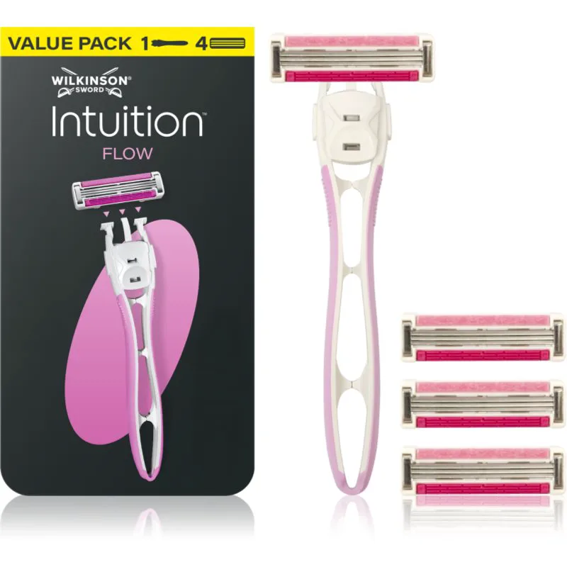 Wilkinson Sword Intuition Flow Hybrid γυναικεία ξυριστική μηχανή + ανταλλακτικές λεπίδες 4 τεμ.