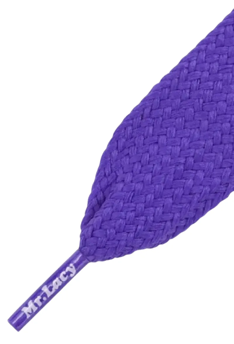 Κορδόνια Mr. Lacy Flatties 130cm Purple 315603-Purple