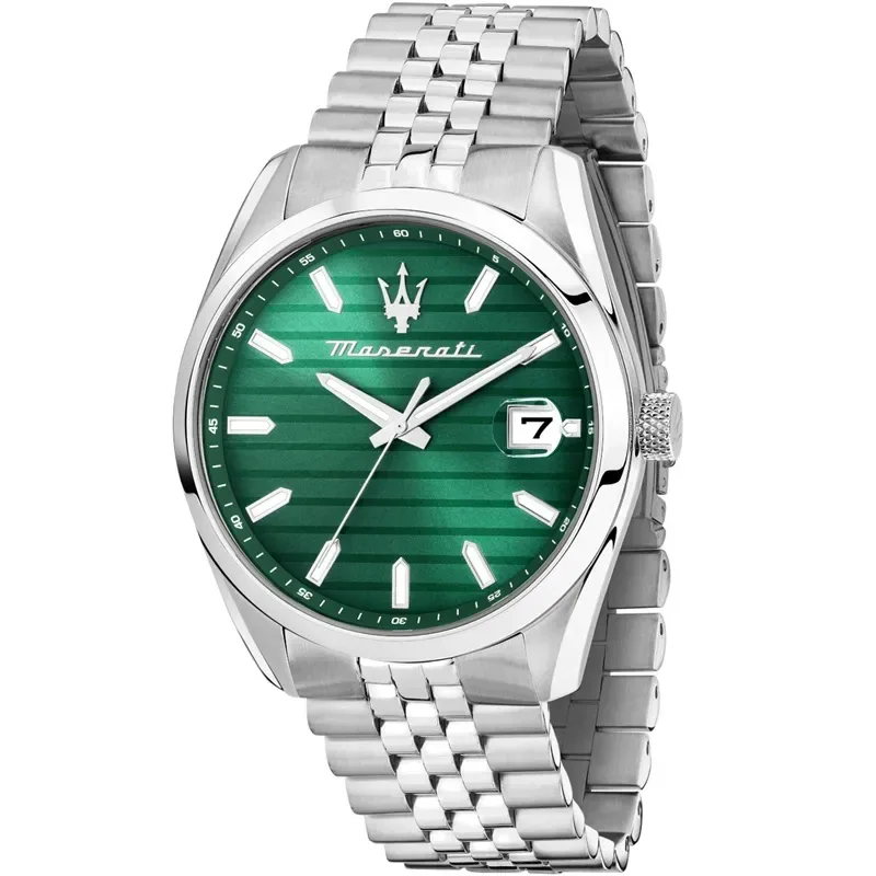 Ανδρικό ρολόι Maserati Attrazione Silver Bracelet R8853151027 R8853151027 Ατσάλι