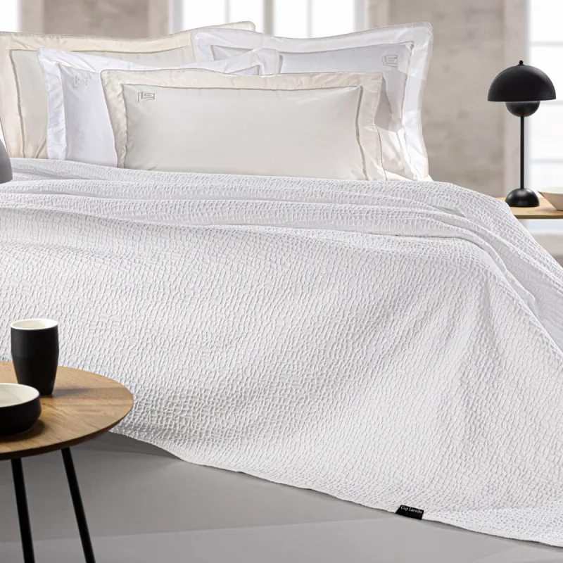 Κουβερτόριο King Size (260x250) Guy Laroche Luna White