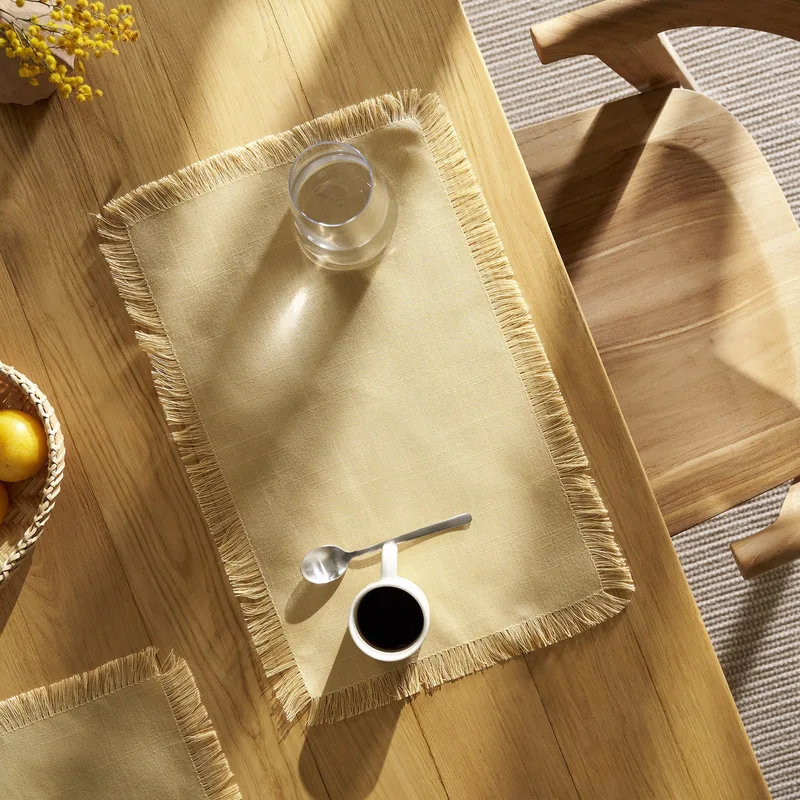 Σετ Σουπλά 2 Τεμαχίων Gofis Home Erelya Light Ochre 20-24-559/04 30x45