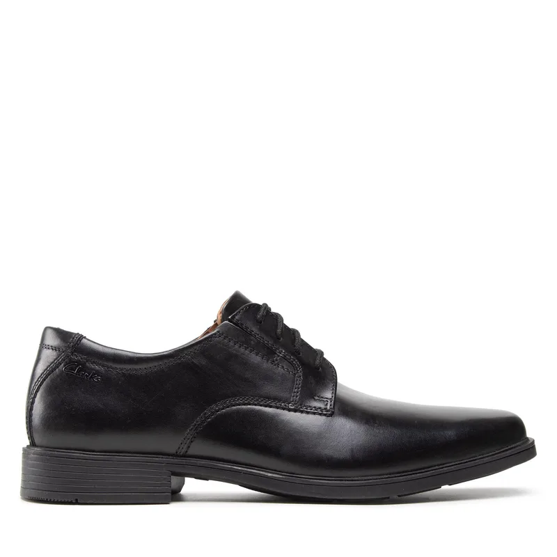 Κλειστά παπούτσια Clarks Tilden Plain 261103507 Μαύρο
