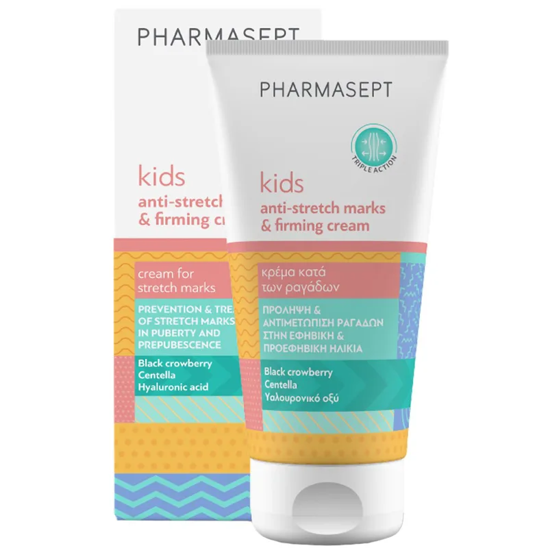 Pharmasept Kids Anti-Stretch Marks & Firming Cream Κρέμα Σώματος για Πρόληψη & Αντιμετώπισή των Ραγάδων στην Εφηβική & Προεφηβική Ηλικία 150ml