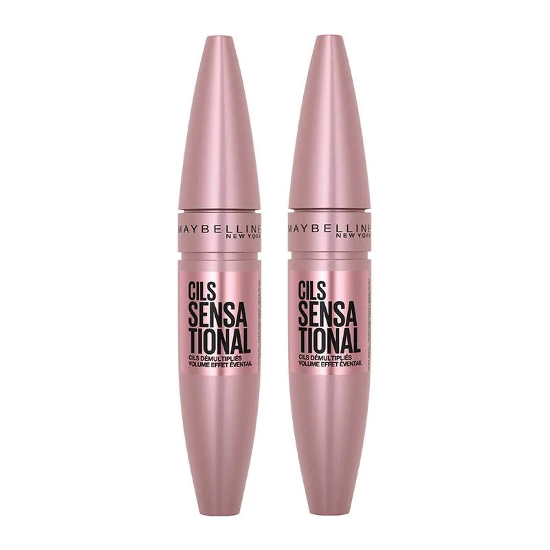 Maybelline Πακέτο Προσφοράς Lash Sensational Intense Black Mascara Μάσκαρα για Εφέ Βεντάλιας 2x9.5ml