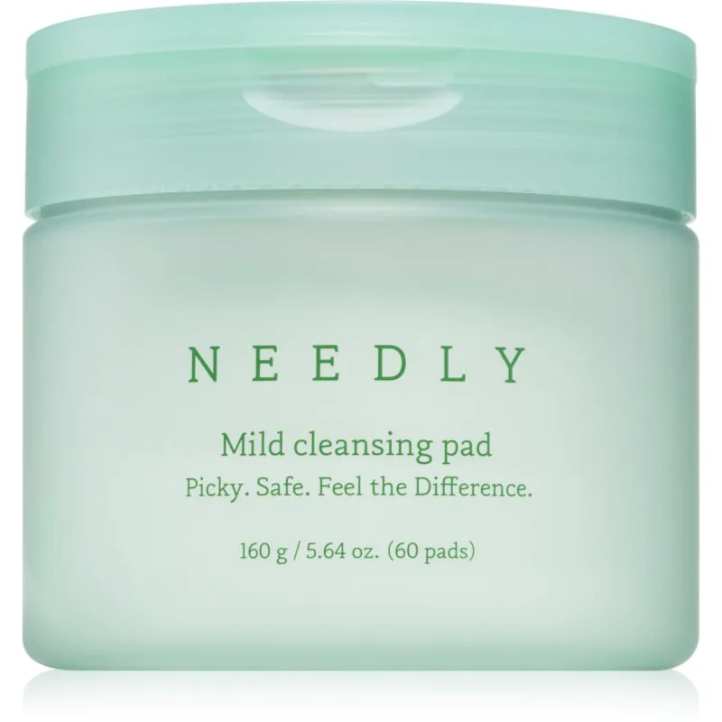 NEEDLY Mild Cleansing Pad επιθέματα αφαίρεσης μακιγιάζ για τέλειο καθαρισμό 60 τμχ