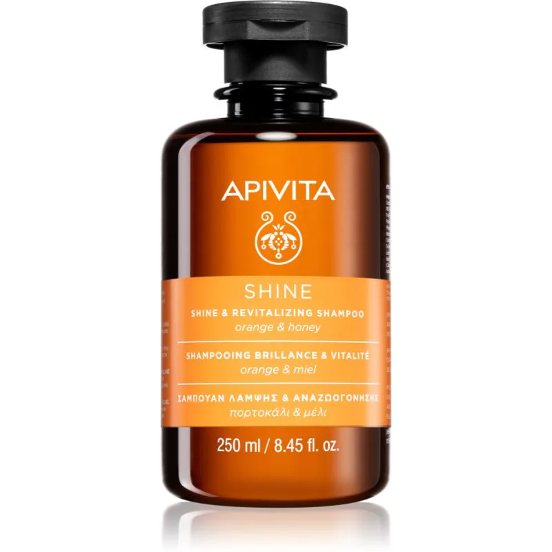 Apivita Shine Revitalizing Shampoo αναζωογονητικό σαμπουάν για την ενίσχυση και λάμψη μαλλιών 250 ml