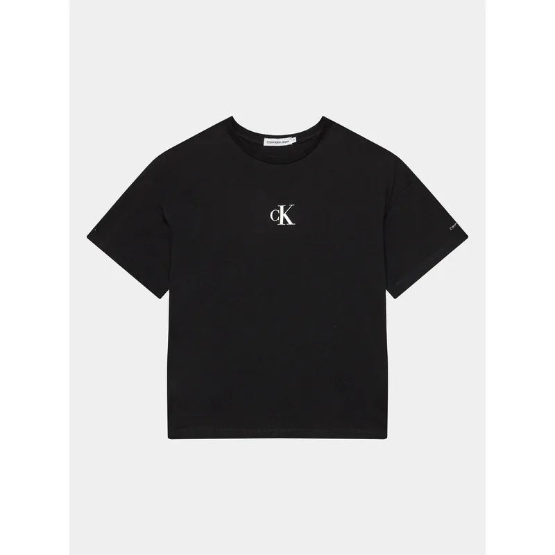 Calvin Klein Jeans T-Shirt IG0IG02136 Μαύρο Boxy Fit