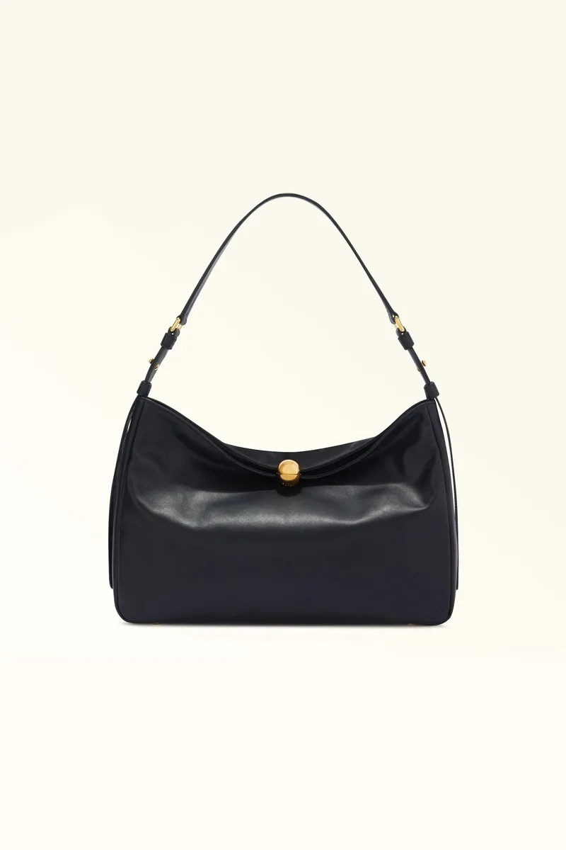 Furla γυναικεία δερμάτινη τσάντα ώμου "Sfera Soft L" - WB01365-BX3168 Μαύρο