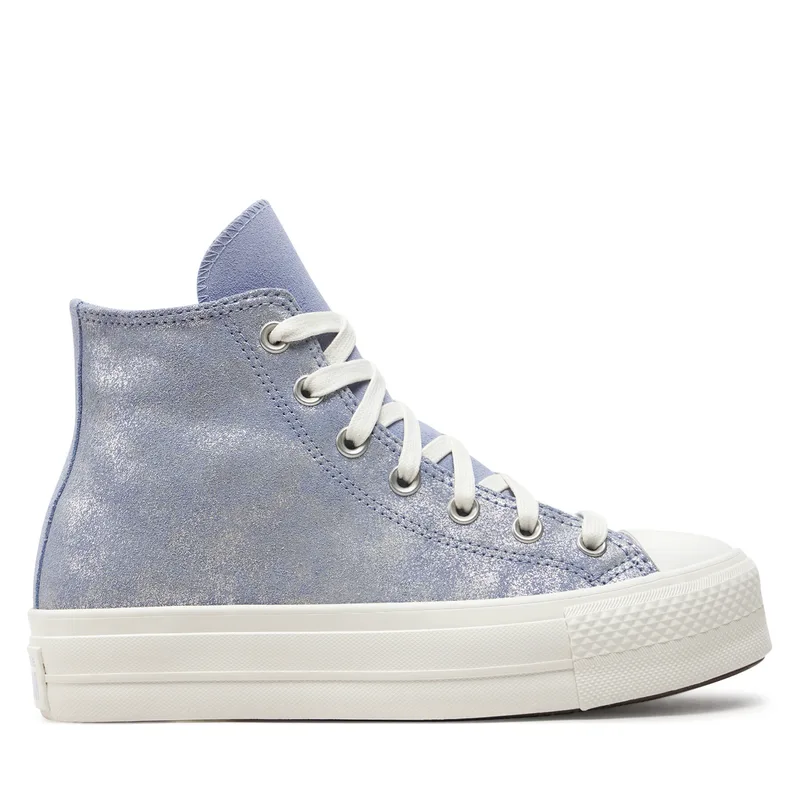 Sneakers Converse Chuck Taylor All Star Lift Platform Suede Shimmer Hi A11549C Μωβ