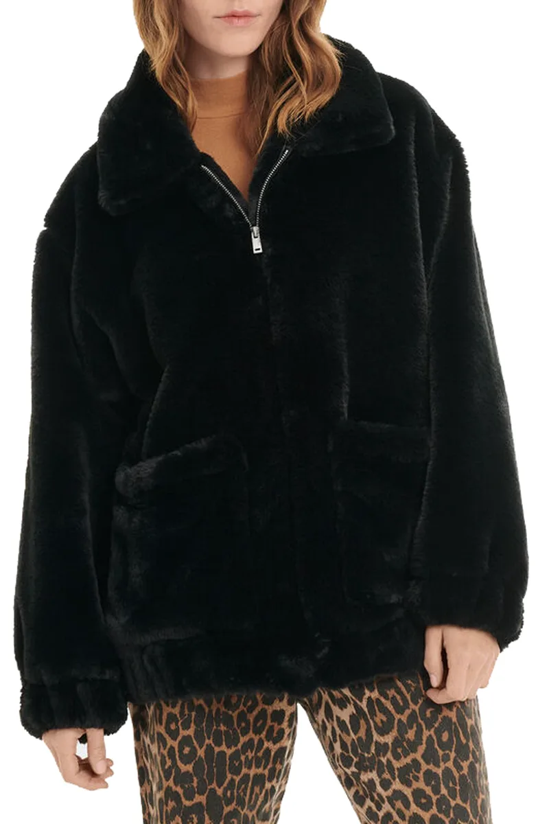 Μπουφάν Ugg Kianna Faux Fur 1120637-BLK Γυναικείο