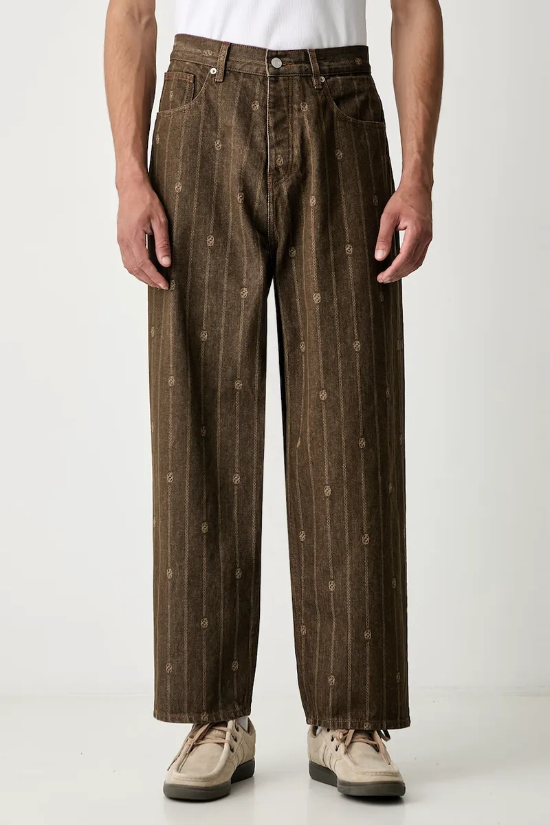 Drôle de Monsieur τζιν relaxed fit ανδρικά Monogram