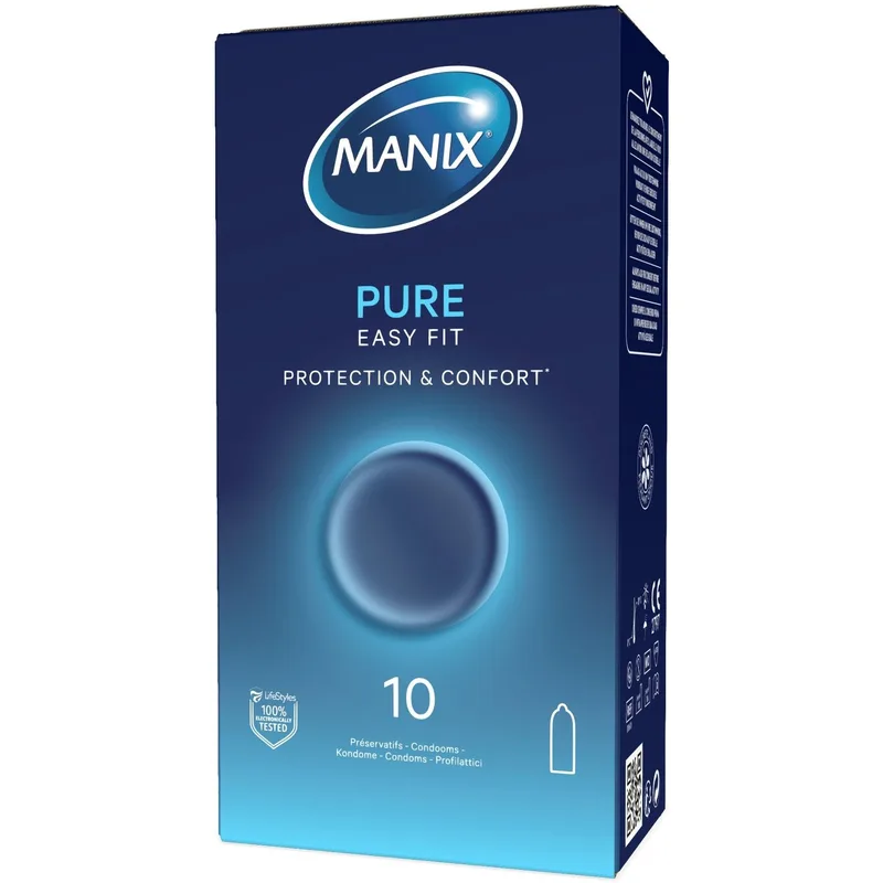 Manix Pure Condoms Protection & Comfort Easy Fit x10