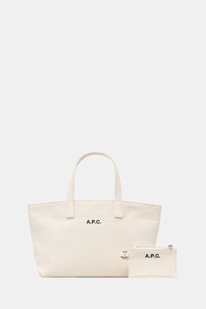 A.P.C. tote Γυναικεία βαμβακεία LE DRUMMER TOILE SMALL