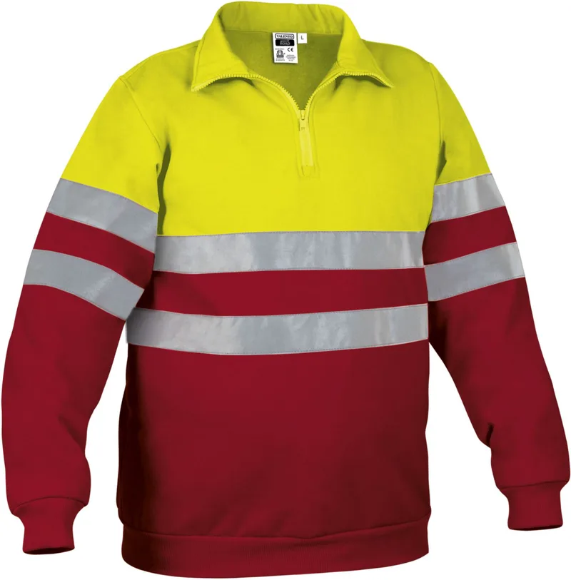 Φούτερ Hi-Vis ROAD Valento SUVAROAAR Fluo Yellow-Lotto Red