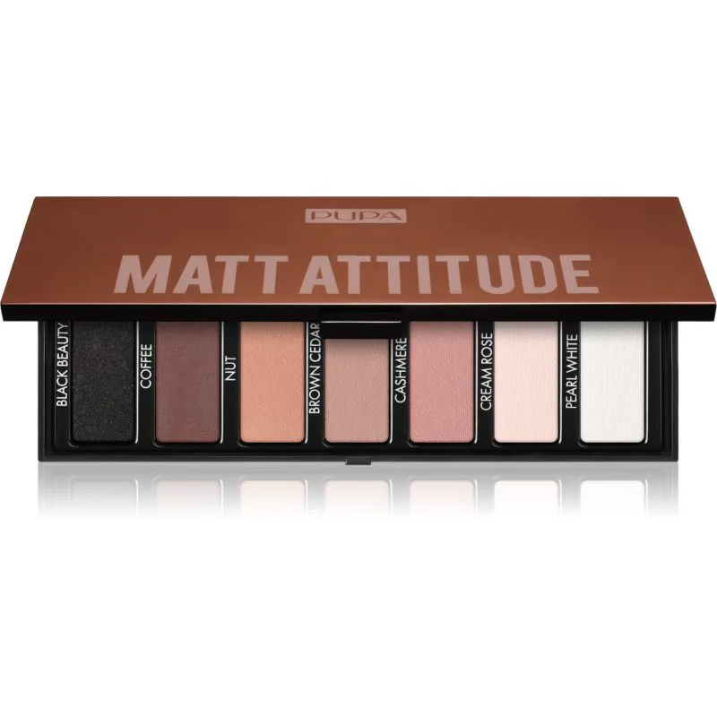 PUPA Milano Make-up Stories Compact Eyeshadow Palette Παλέτα σκιών για τα μάτια απόχρωση Matt Attitude 13.3 γρ