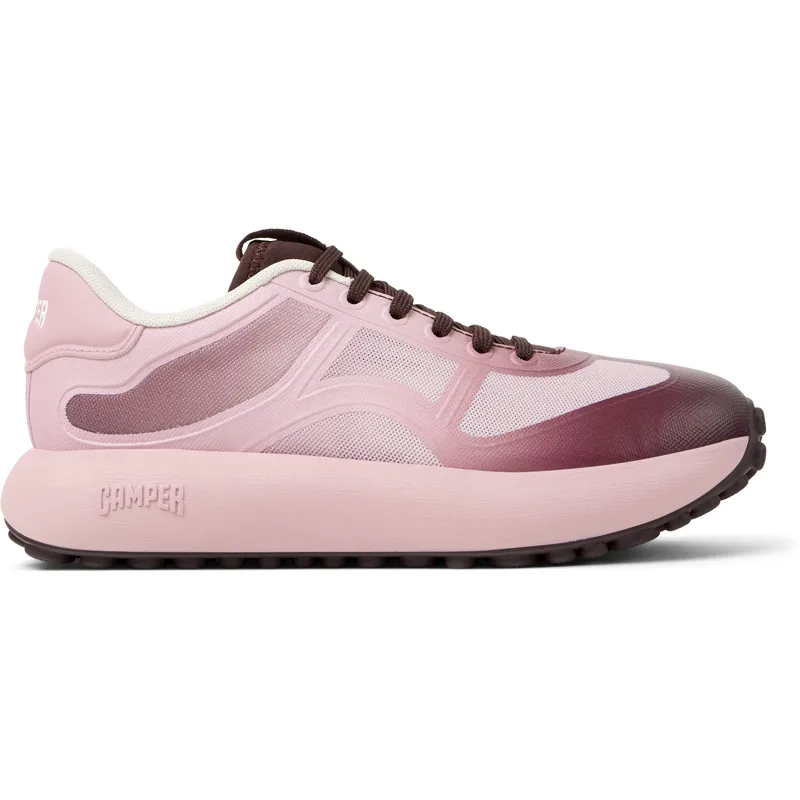 CAMPER Twins - Casual παπούτσια Για Γυναικεία - Μπορντό,Ροζ, Μέγεθος 41, Cotton fabric