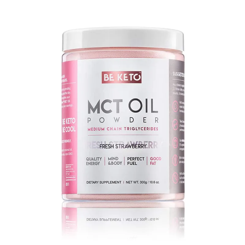 MCT Oil Powder Fresh Strawberry -300g