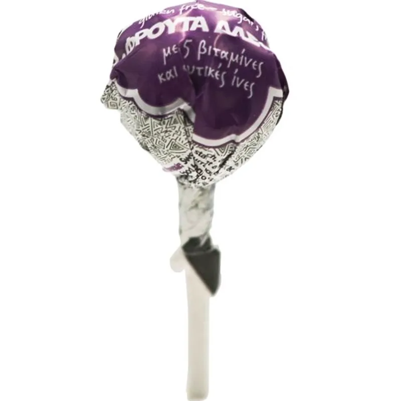 Kaiser Lollipop with Vitamins & Natural Fibers Γλειφιτζούρι με Βιταμίνες & Φυτικές Ίνες με Πλούσια Γεύση 1 Τεμάχιο - Φρούτα του Δάσους