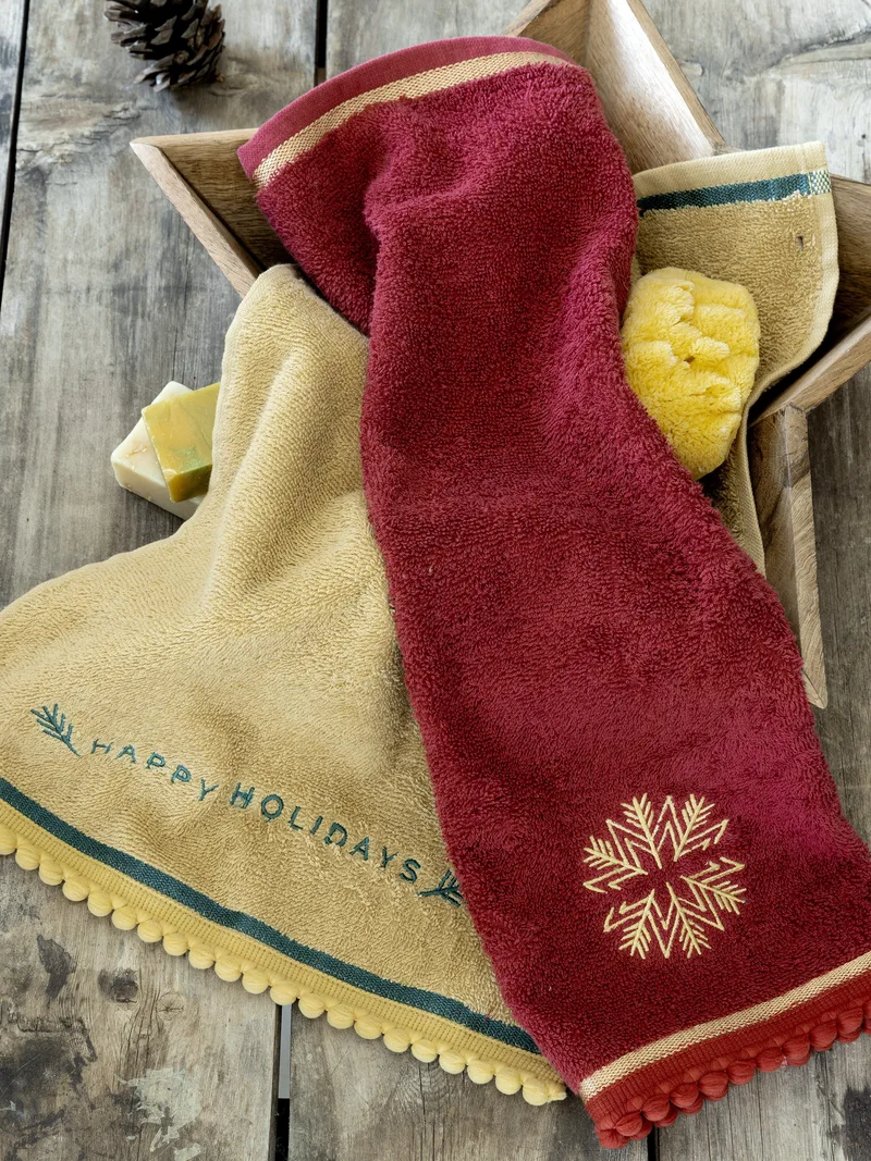 Σετ Πετσέτες 2 Τεμαχίων Nima Happy Holidays 2 x 30x50