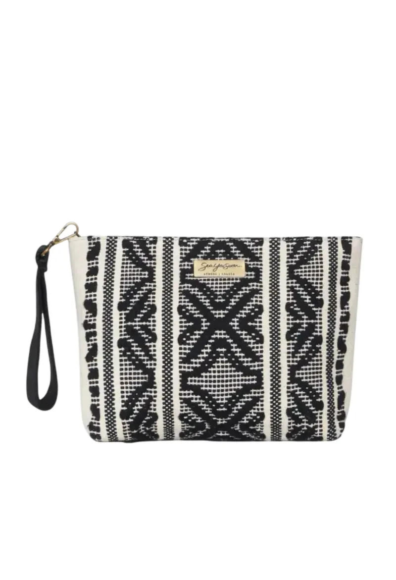 ΓΥΝΑΙΚΕΙΑ ΤΣΑΝΤΑ SEA YOU SOON SORRENTO CLUTCH ΜΑΥΡΟ