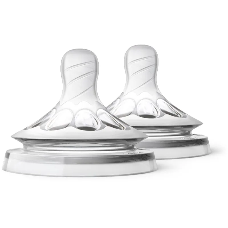 Philips Avent Natural SCF657/27 θηλή μπιμπερό First Flow 0 m 2 τμχ