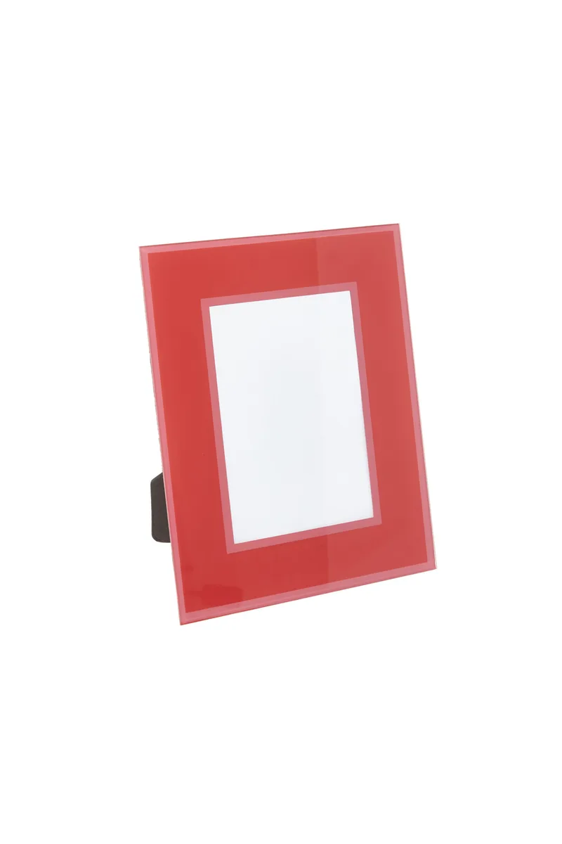 Coincasa γυάλινη κορνίζα χρωματιστή 15 x 10 cm - 007140176 Κόκκινο
