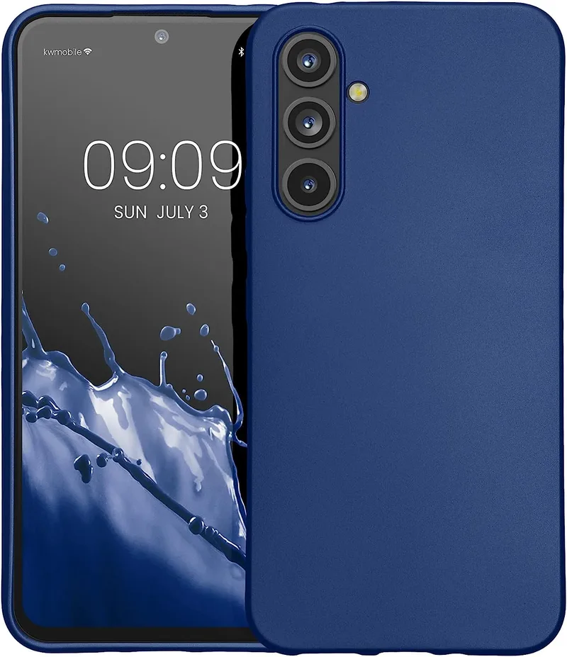 KWmobile Θήκη Σιλικόνης Samsung Galaxy A54 - Metallic Blue (60797.64)