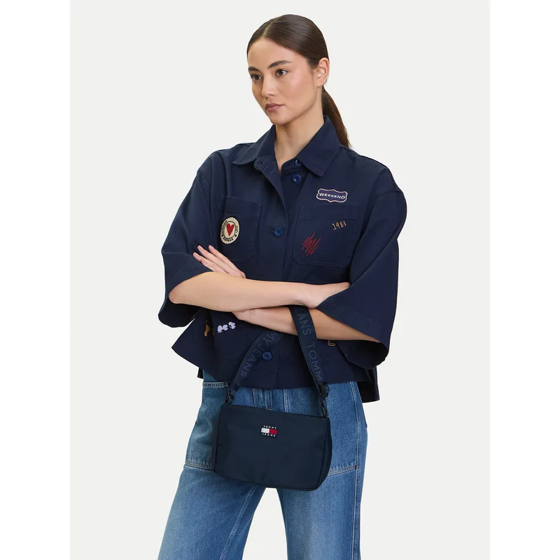 Τσάντα Tommy Jeans Tjw Daily Shoulder Bag AW0AW17544 Σκούρο μπλε